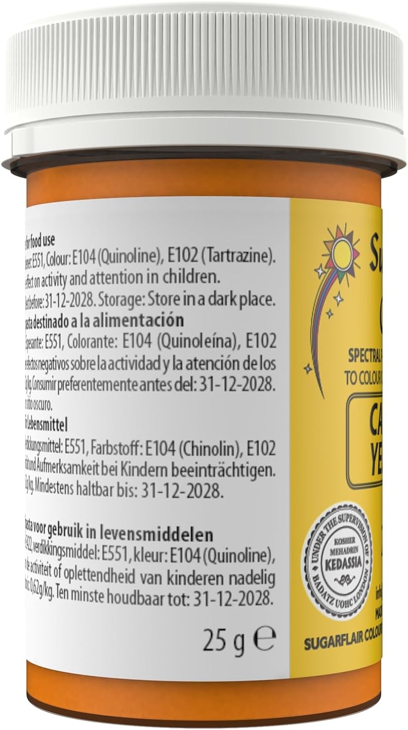 Sugarflair - Spectral Canary Yellow Food Colouring Paste (25g)