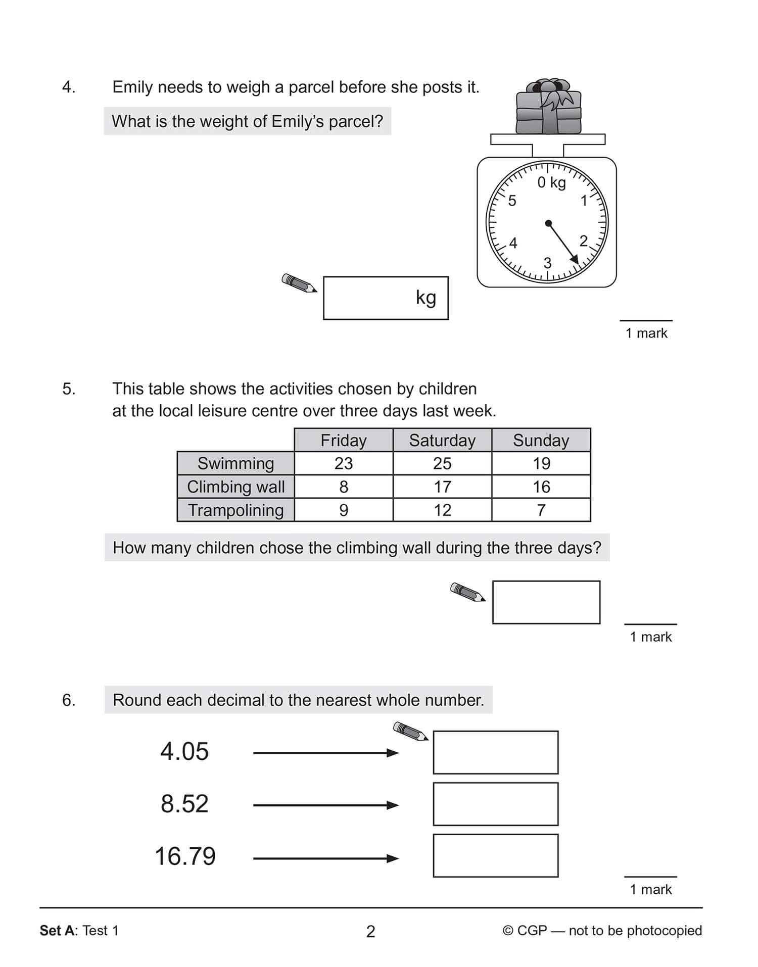 CGP Maths SAT Buster 10-Minute Tests Book 1 - Ages 10-11 | 72 Pages | Paperback 3