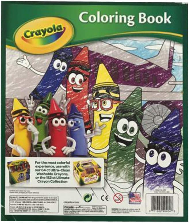 Crayola - 64 Page Colouring Book with Crayola Characters Activity Book