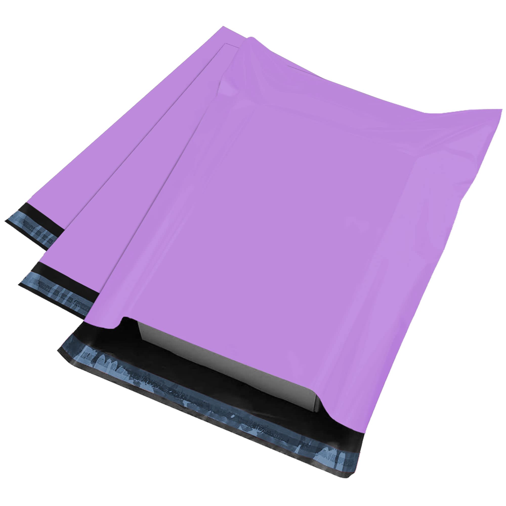 iSOUL Opaque Mailing Bags - 100 Pack, 6 x 9 Inch, Purple, Water Resistant | Self-Seal