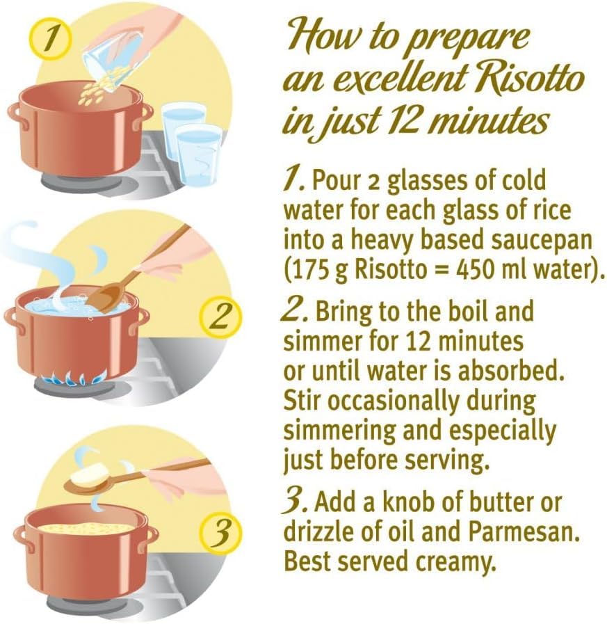 Riso Gallo My Risotto Perfetto Vegetarian Four Cheese, 175 g (Pack of 6)