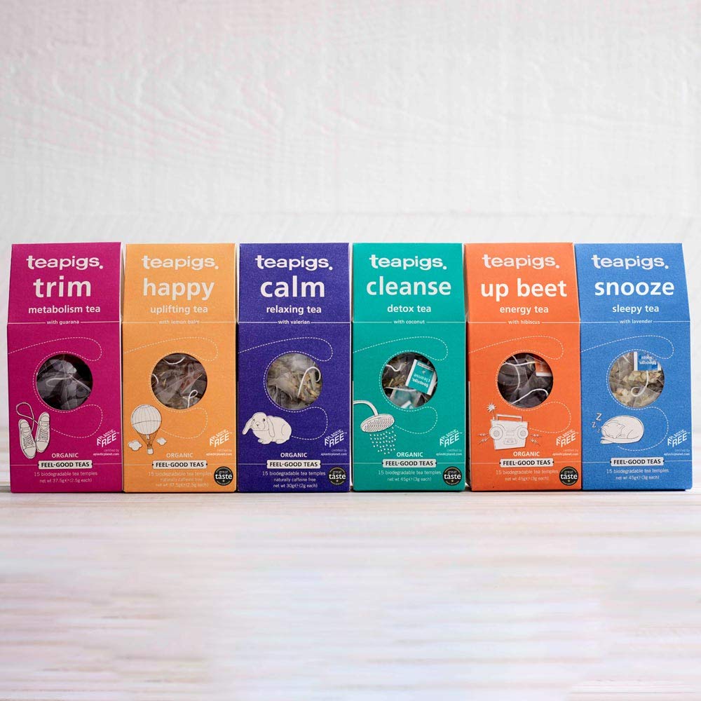teapigs Happy Tea mit Zitronenmelisse, 15 biologisch abbaubare Teetempel, Bio-Kräutertee 4
