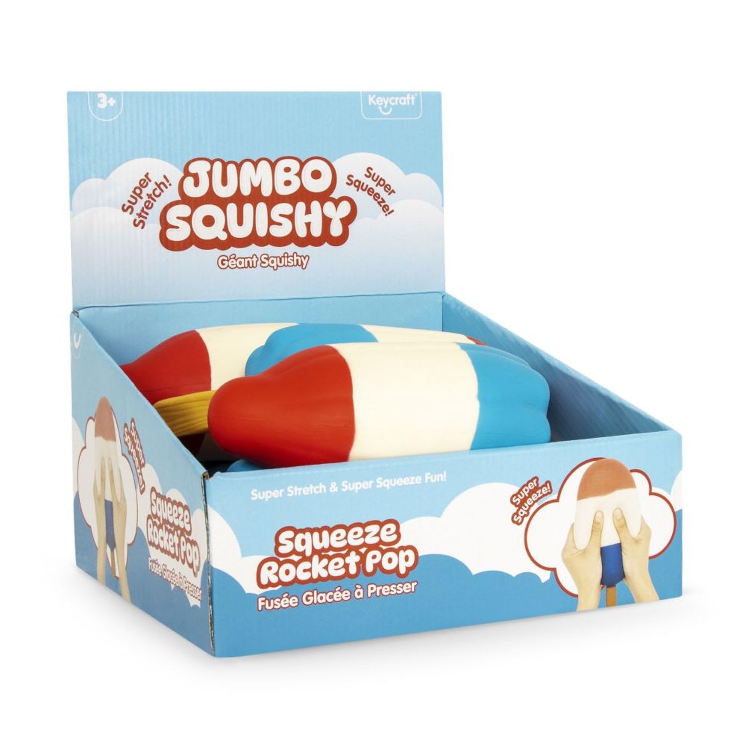 Keycraft Jumbo Squishy Rocket Pop Slow-Rise Sensory Toy | 28cm | Ages 3+ 4