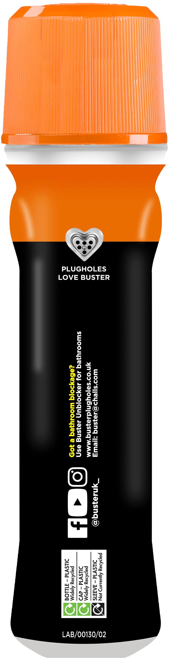 Buster Kitchen Plughole Unblocker 150g, Pack of 6 - Fast-Acting Drain Cleaner for Sinks & Pipes