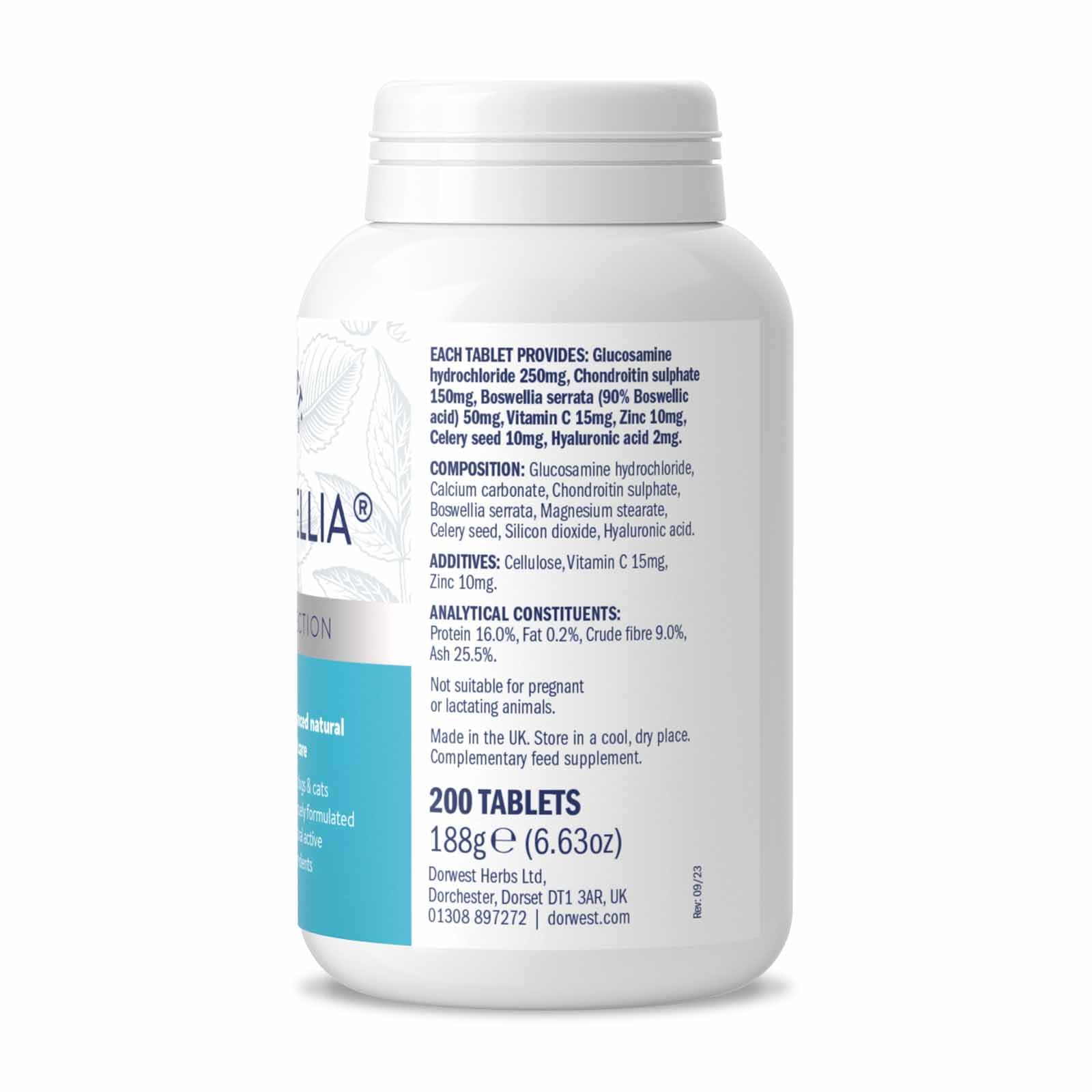DORWEST HERBS MoveWellia Joint Care Supplement for Dogs and Cats - 200 Tablets 8