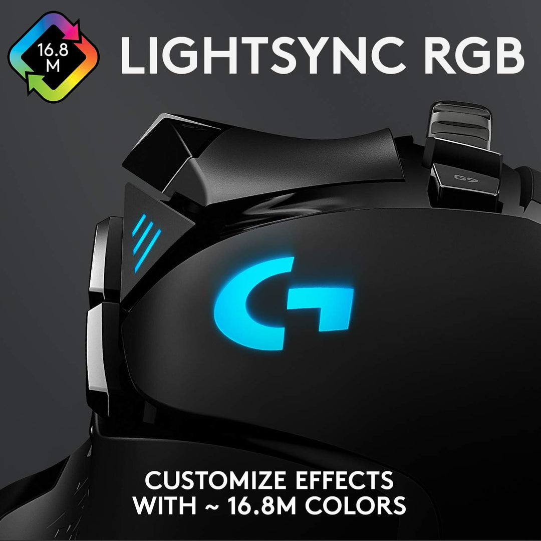 Logitech G502 HERO High Performance Wired Gaming Mouse - 25,600 DPI, 11 Programmable Buttons, Adjustable Weights, RGB LIGHTSYNC