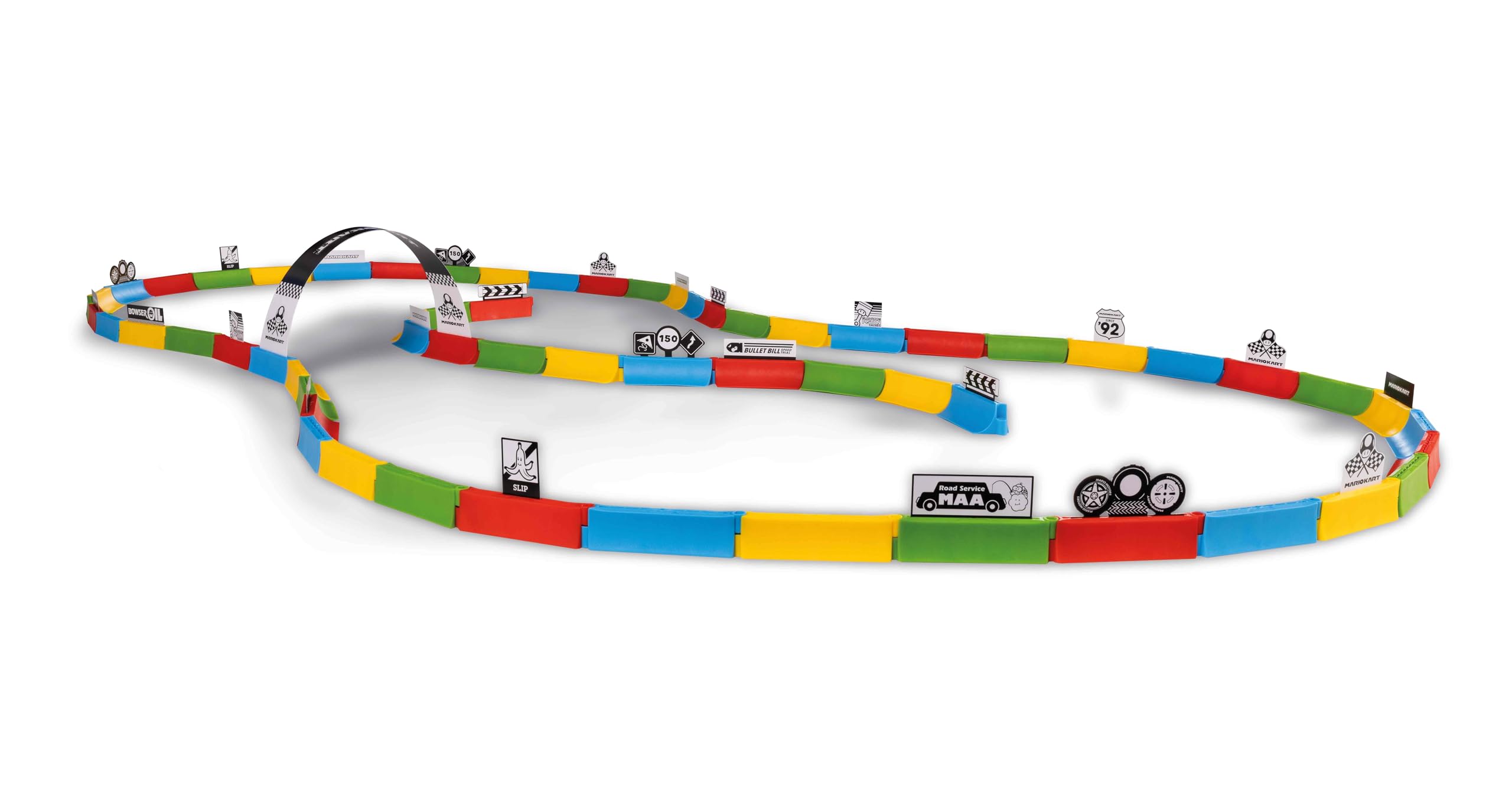 Carrera RC Mario Kart Tabletop Racing Set - Mario & Luigi 1:43 Scale | 2.4GHz | Includes 45 Track Elements 6