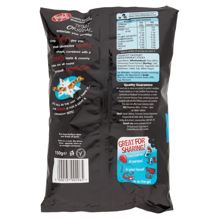 Jacob's Twiglets Original Baked Snacks 150g