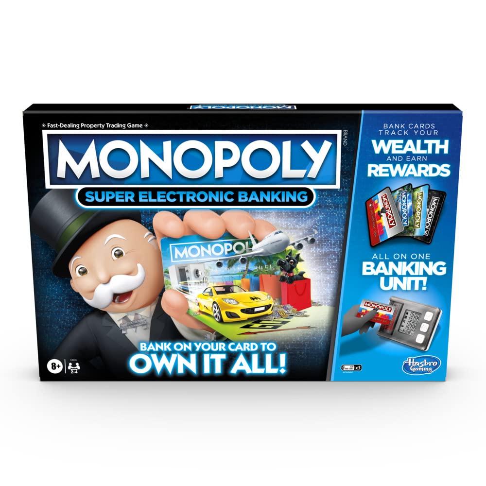 Monopoly Ultimate Rewards Family Board Game with Electronic Banking | Ages 8+ | 2-4 Players 1