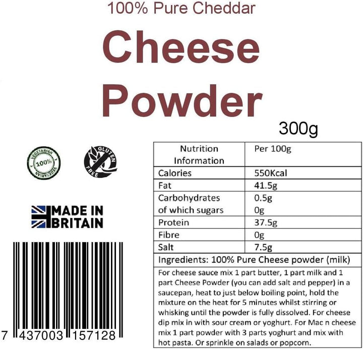 Yourhealthstore 100% Pure Cheddar Cheese Powder 300g