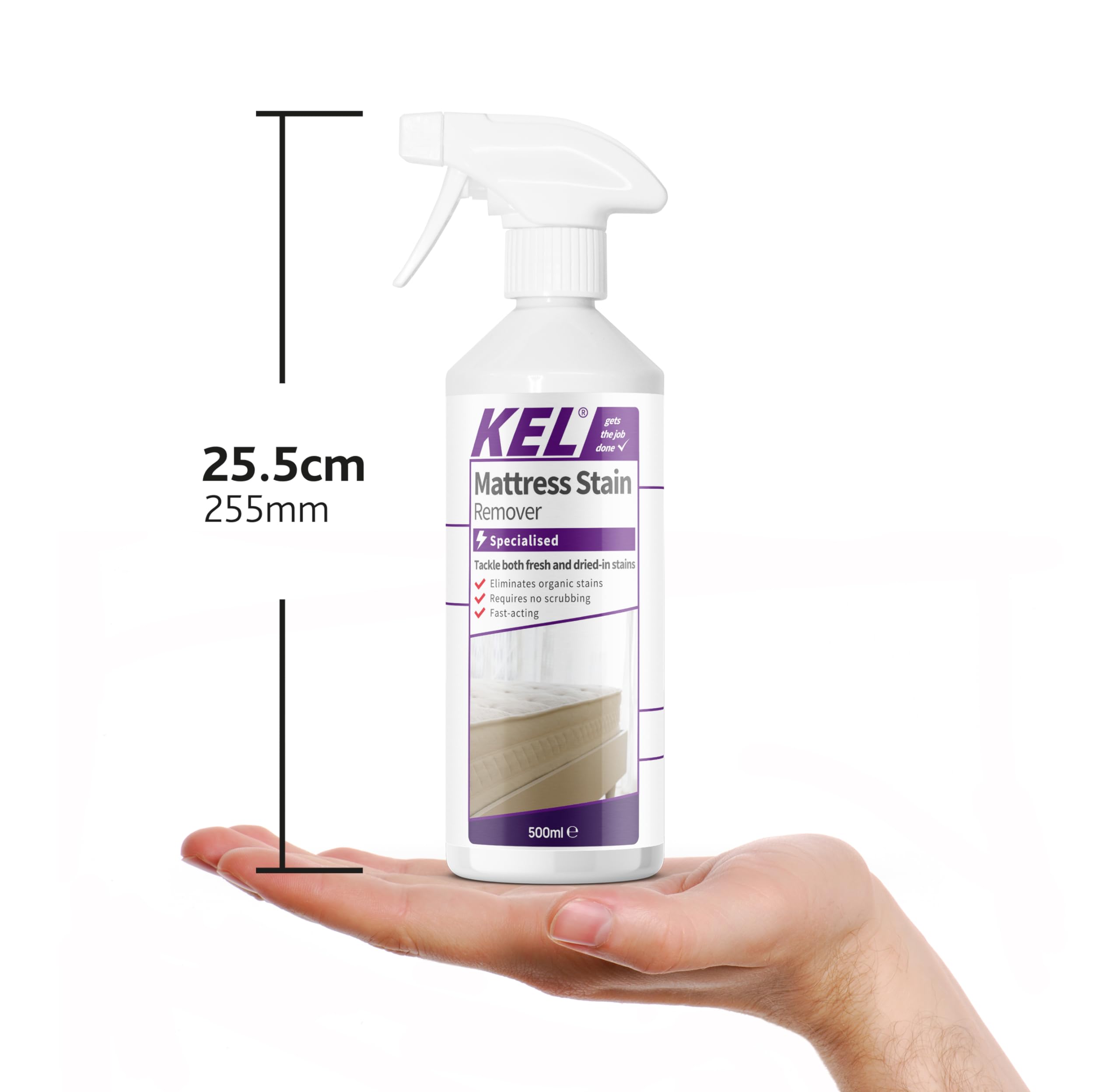 KEL Mattress Stain Remover - Organic Stain Removal | Fume Free | 500 ml 2