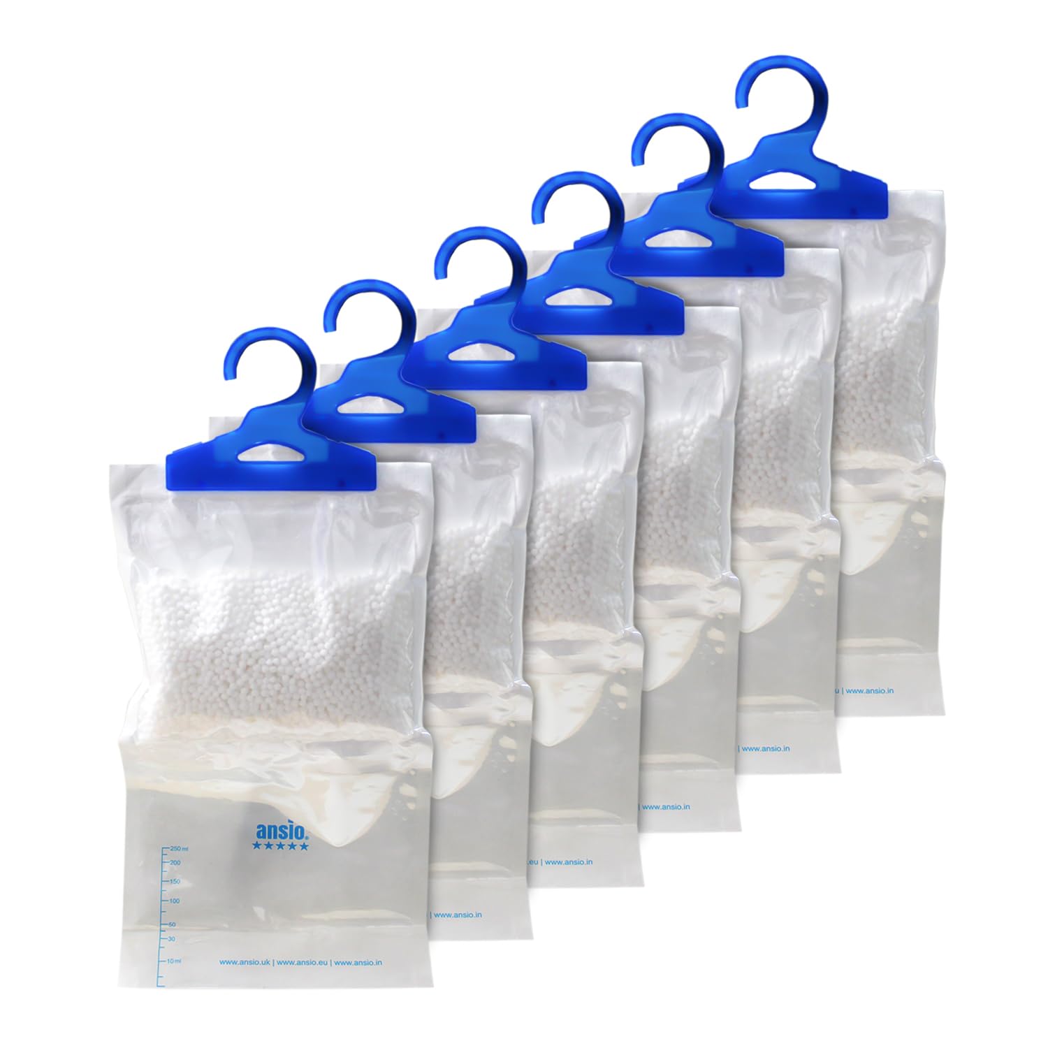 ANSIO Wardrobe Dehumidifier Hanging Bag - Moisture Absorber for Home, Closet, Caravan, Boat 1