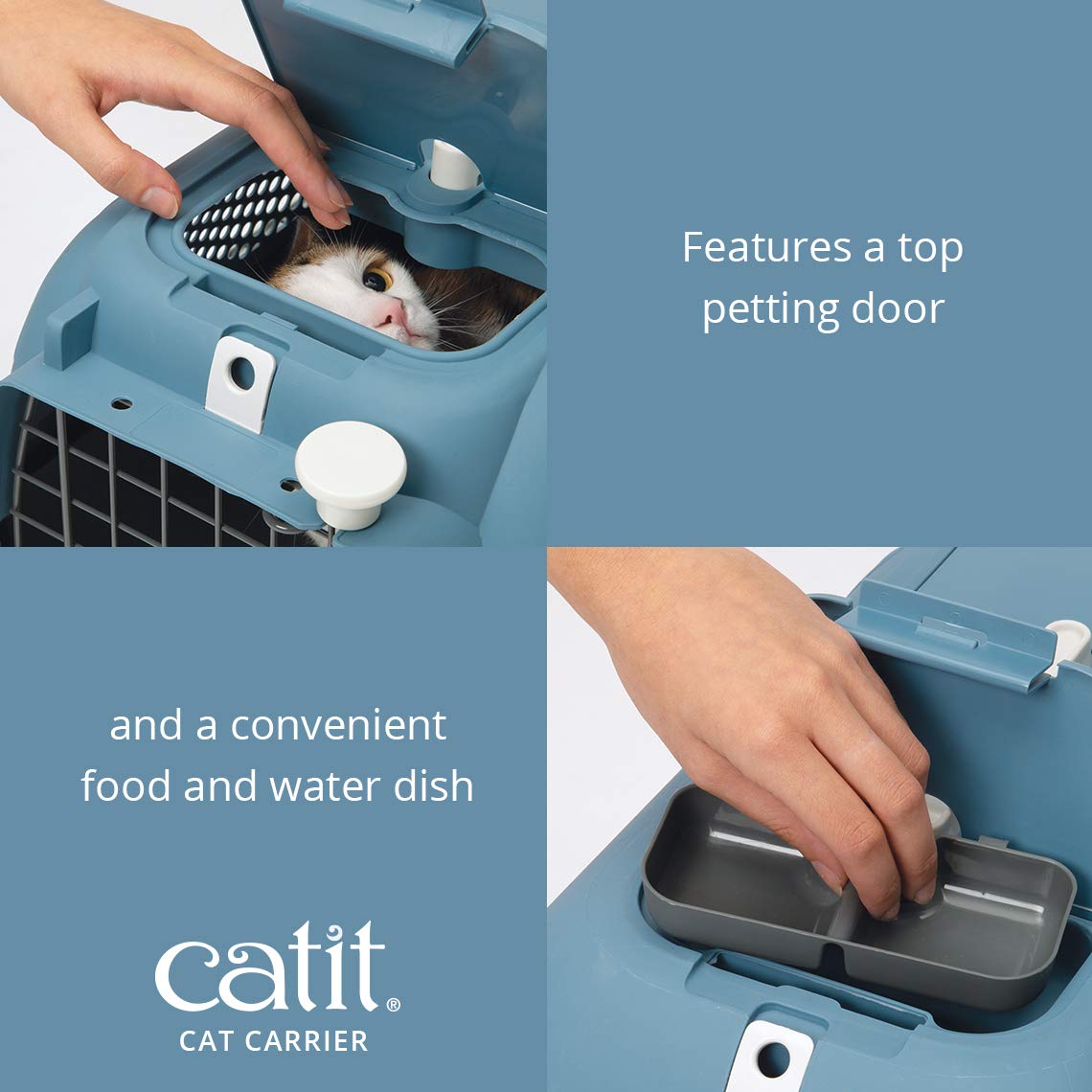 Catit Voyageur Soft-Sided Cat Carrier - Medium, Turquoise 5