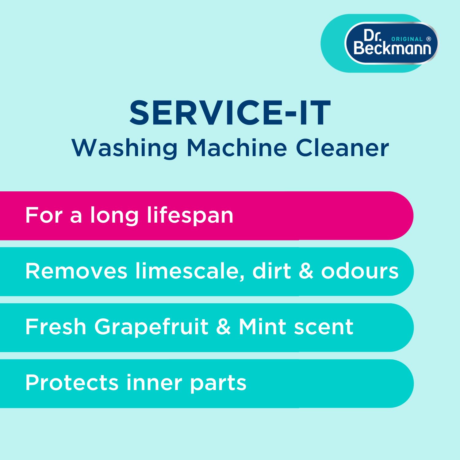 Dr. Beckmann Service-it Washing Machine Cleaner - Removes Limescale & Odour | 250 ml Liquid 2