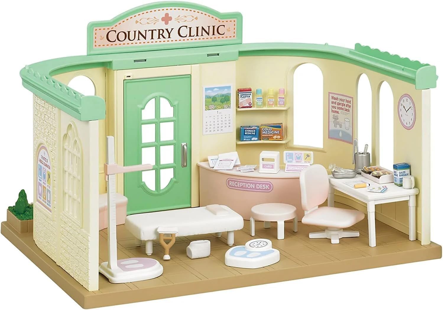 Sylvanian Families Country Doctor Playset - Role Play Clinic with 30+ Pieces
