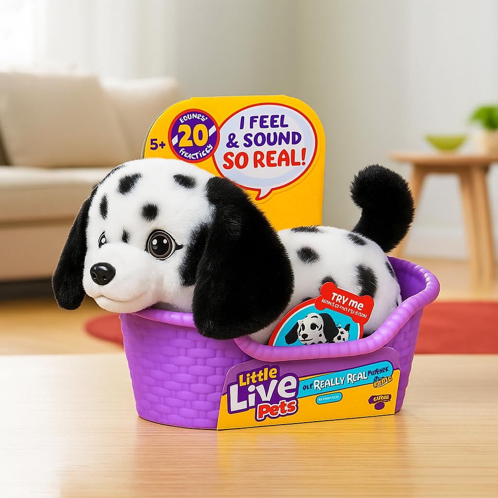 Little Live Pets My Really Real Puppy Minis - Pepper the Dalmatian Interactive Plush Toy | 11cm 7