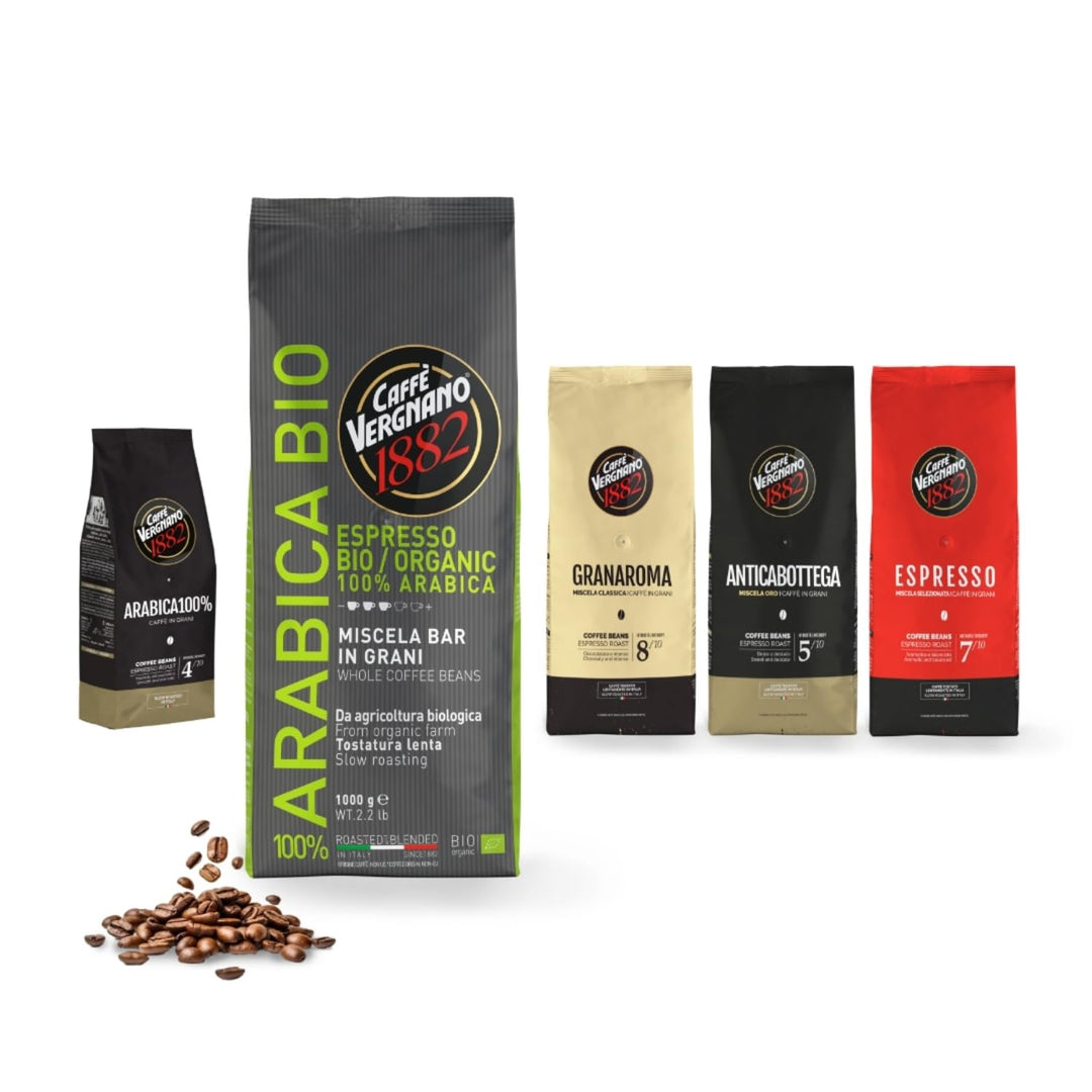 Caffè Vergnano 1882 100% Arabica Bio Whole Bean Coffee - 1 kg