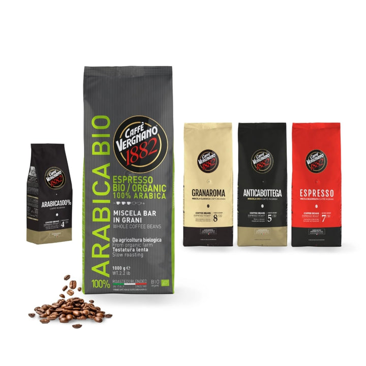 Caffè Vergnano 1882 100% Arabica Bio Whole Bean Coffee - 1 kg