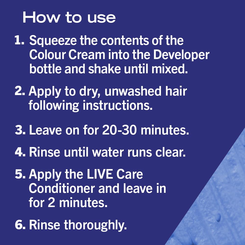 Schwarzkopf LIVE Intense Colour Berry Blue 059 - Permanent Hair Dye with Vibrancy Serum 5