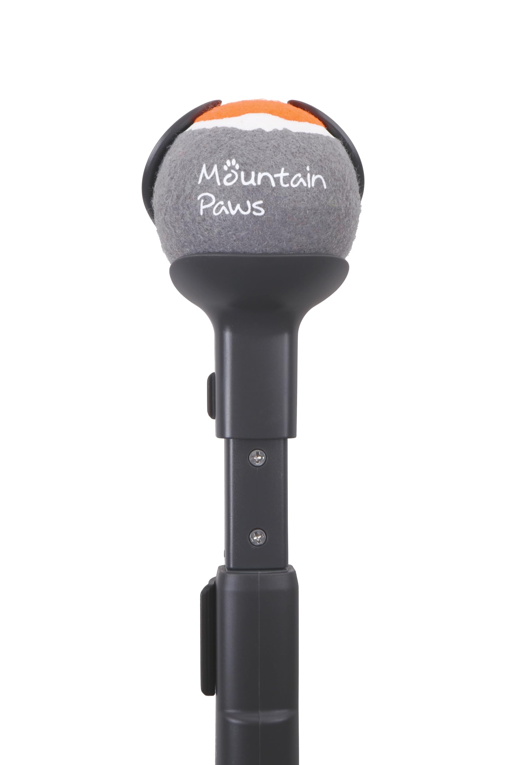 Mountain Paws Adjustable Dog Ball Thrower - Telescopic Handle | Includes 1 Tennis Ball | Lightweight 6