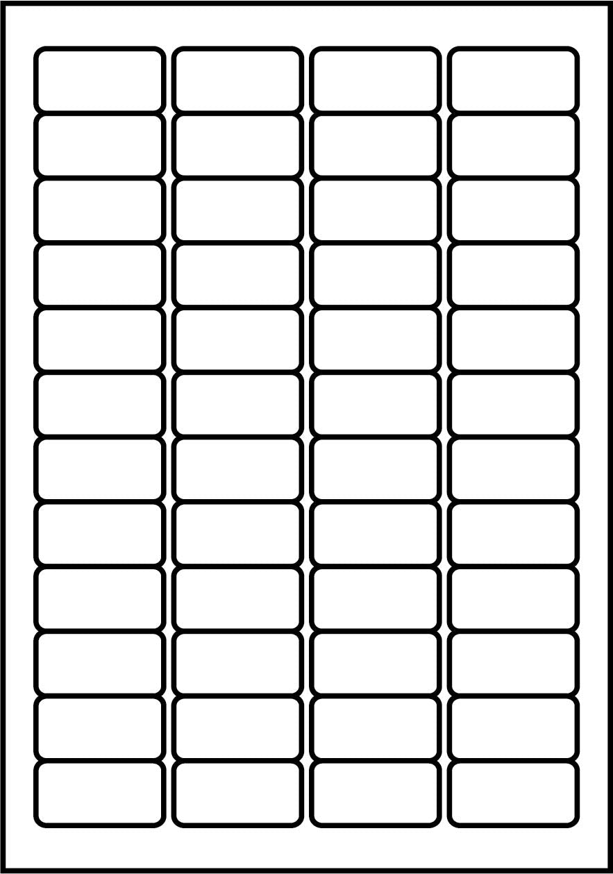 SmithPackaging A4 Self Adhesive Address Labels, 48 Labels Per Sheet, 100 Sheets, Matt White 1