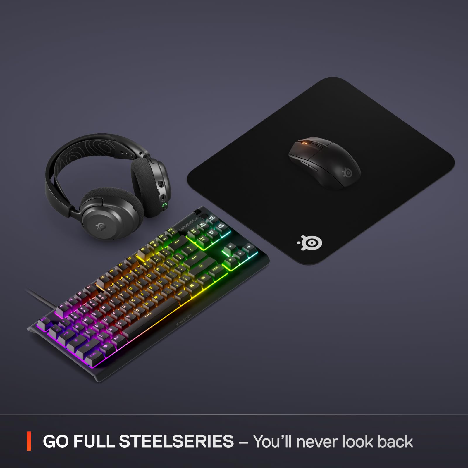 SteelSeries QcK Cloth Gaming Mouse Pad - Micro-Woven Surface | Size M (320 x 270 x 2mm) | Black 7