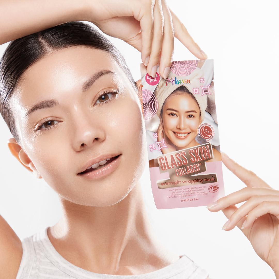 7th Heaven Glass Skin Collagen Wrapping Mask - Hyaluronic Acid & Vegan Collagen | 15 ml 2