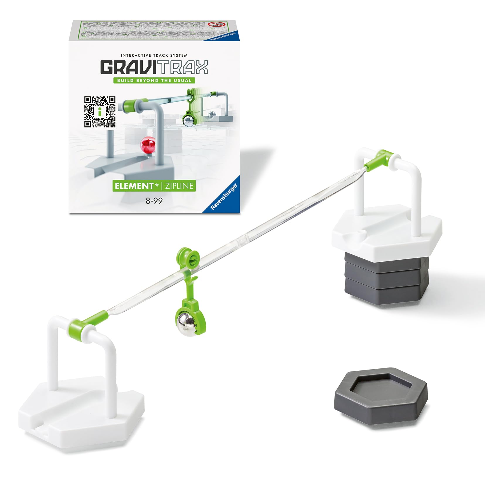 GraviTrax Zipline Extension - Marble Run STEM Toy for Ages 8+ | Yellow Metal 1