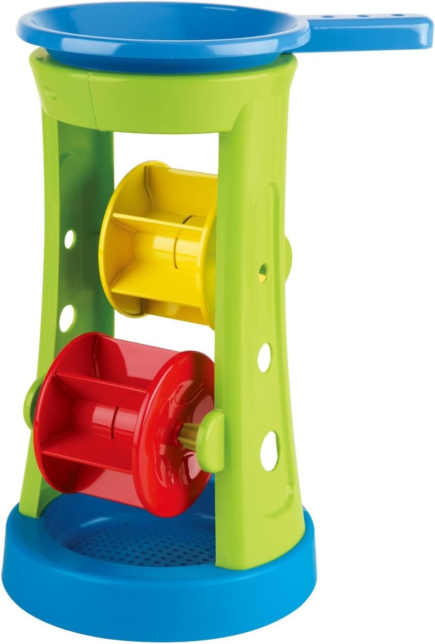 Hape E4046 Double Sand and Water Wheel - Educational Beach & Bath Toy for Toddlers 1