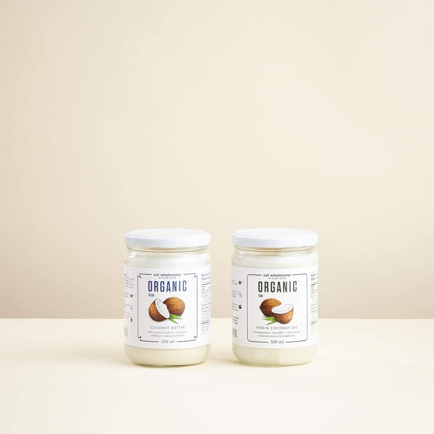 Eat Wholesome - Organic Raw Cold-Pressed Virgin Coconut Oil (500 ml) 5