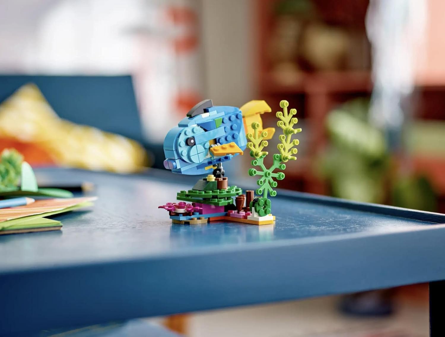 LEGO Creator 3-in-1-Bauset mit exotischem Papagei, Frosch und Fisch – ab 7 Jahren