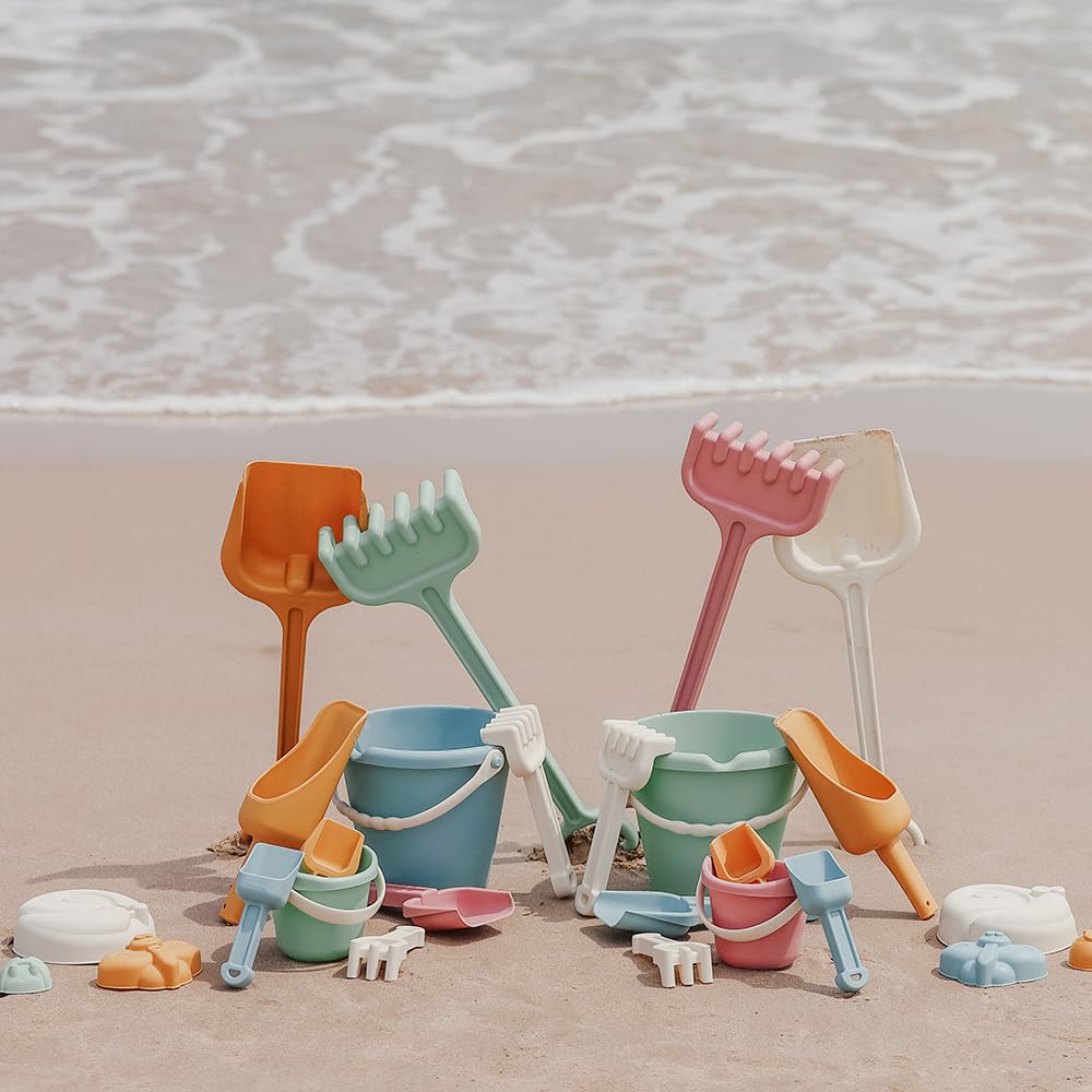 Miniland ECO Junior Sand Set Cool - Beach Toy for Children 18+ Months, Multicolor 5