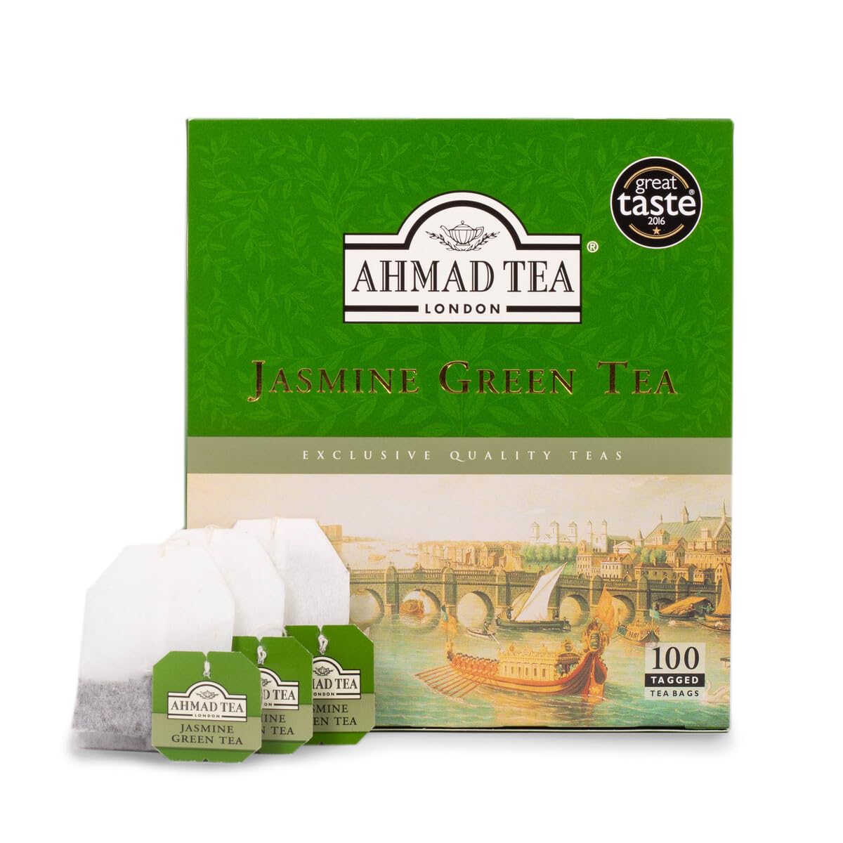 Ahmad Tea Jasmine Green Tea - Aromatic Floral Blend | 100 Teabags | Promotes Relaxation 3