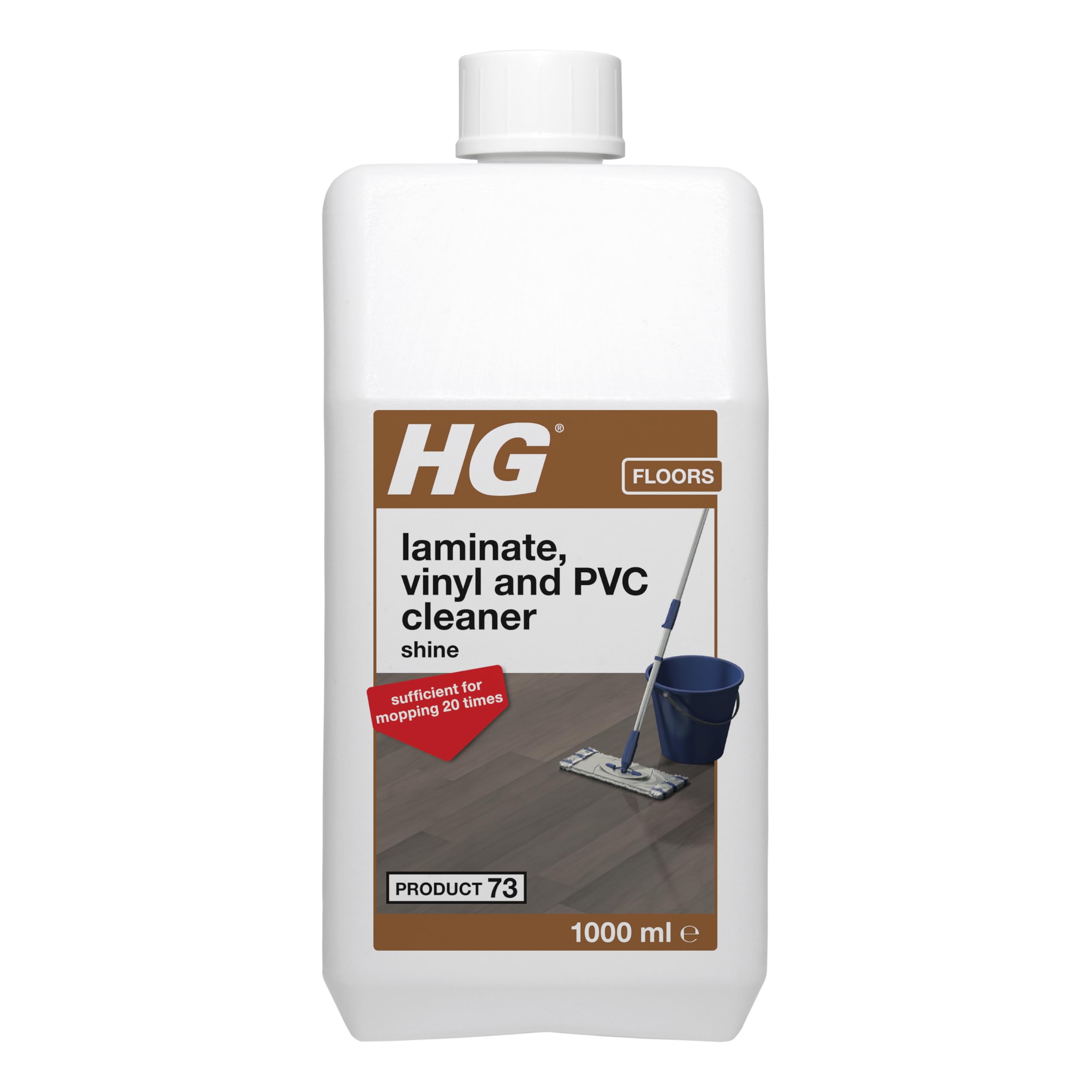 HG Laminate Cleaner Shine Restorer - Concentrated Glossy Mopping Cleaner for All Laminate Floors | 1 Litre