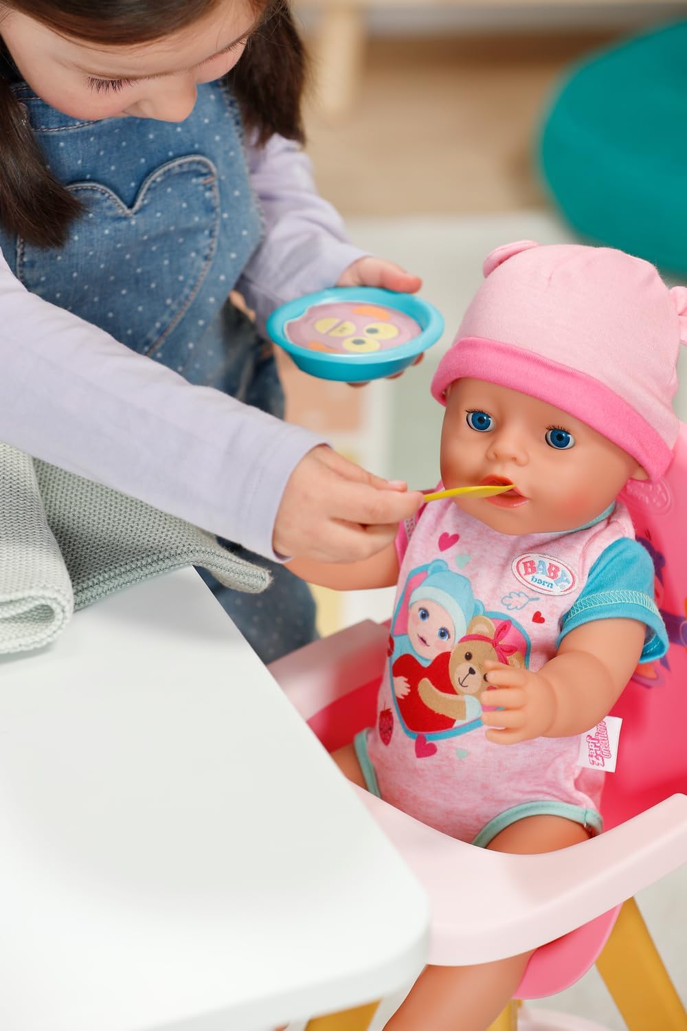 BABY born Feeding Set - 5 Water-Reveal Meals for Dolls 36-43cm