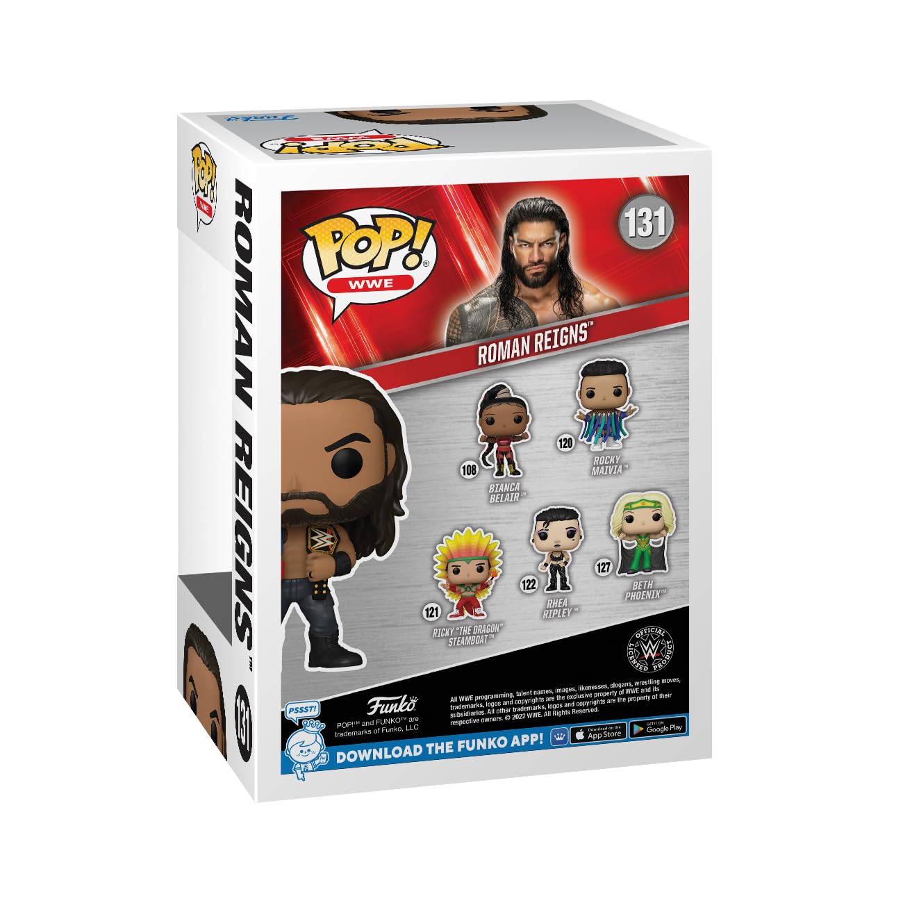 Funko Pop! WWE Roman Reigns with Belts Vinyl Figure #131 (72233)
