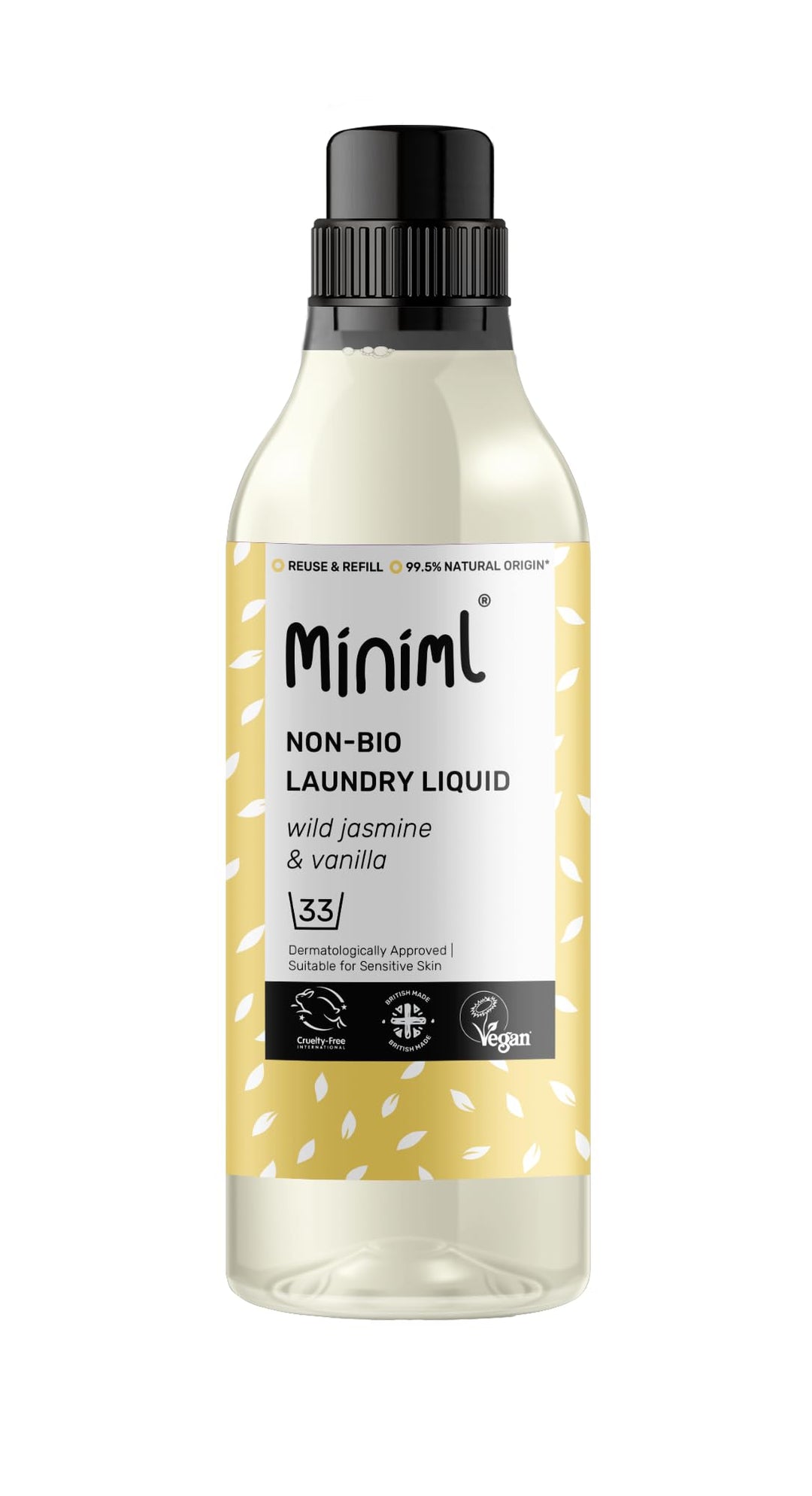 Miniml - Non-Bio Laundry Liquid Detergent 1L with Wild Jasmine & Vanilla