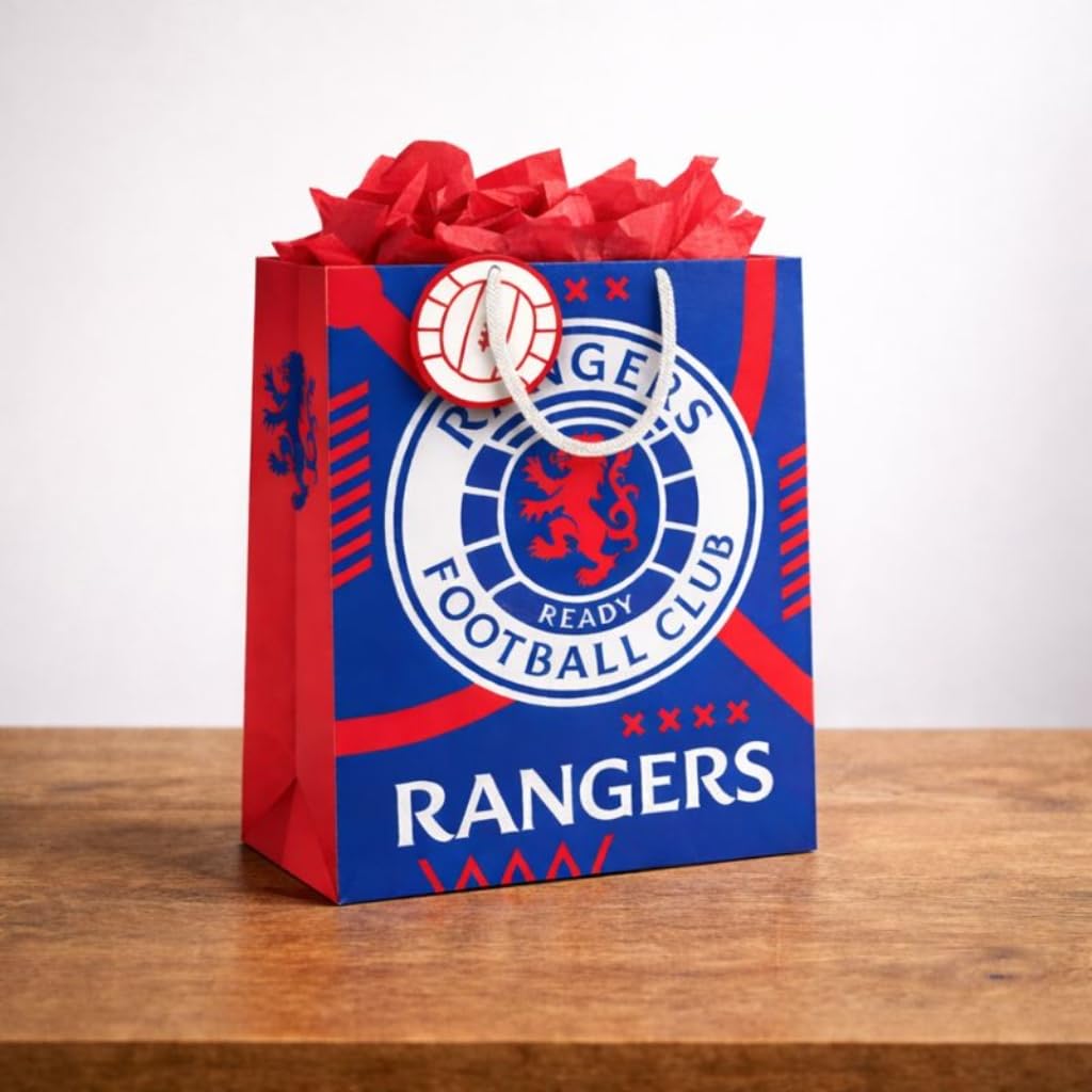 Danilo Promotions LTD Glasgow Rangers FC Medium Gift Bag | Official Merchandise | Textile