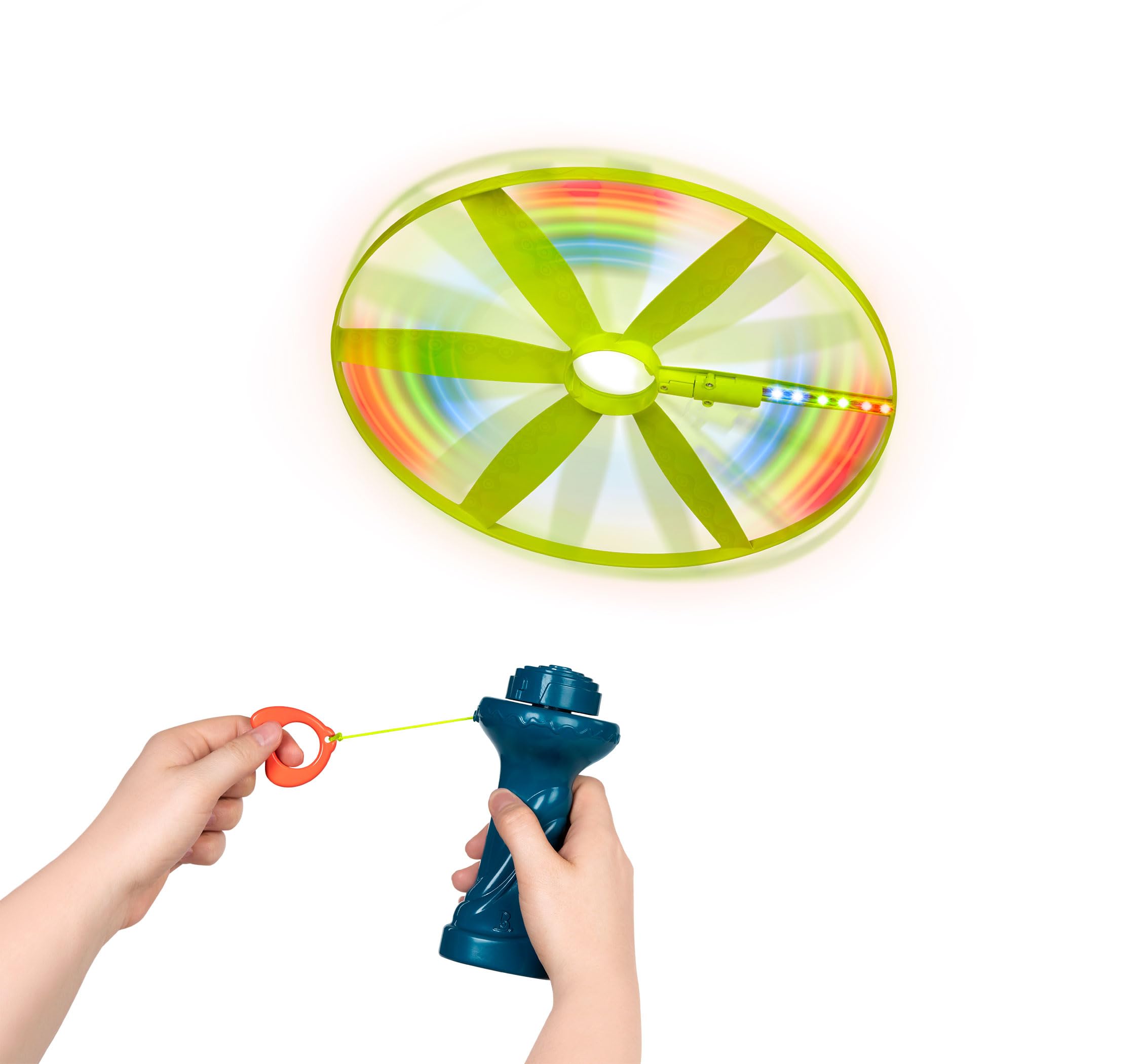 B. toys Disc-Oh Flyers Skyrocopter Boomerang - Light-Up Flying Disc Toy for Kids 5+ 9