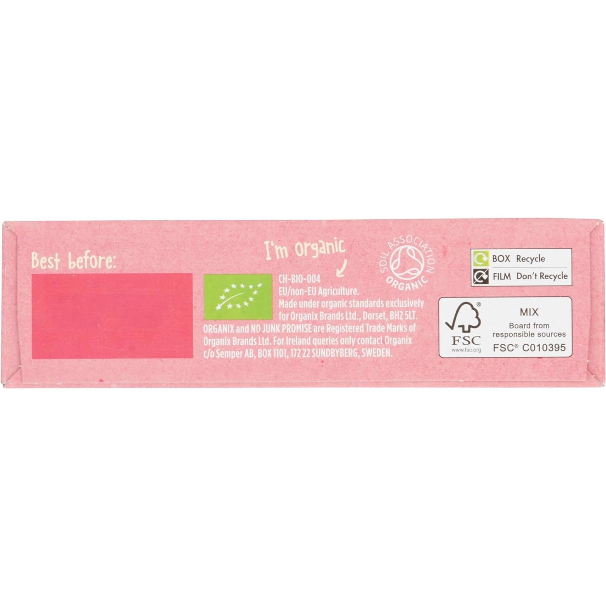 Organix Raspberry & Apple Oaty Snack Bars - 6 Boxes of 6 x 23g 7