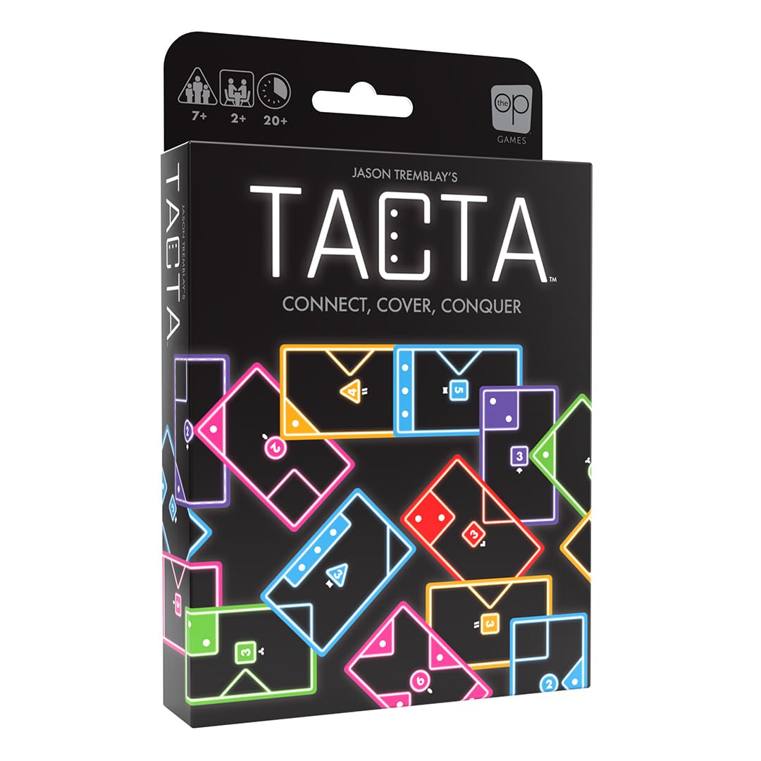 USAopoly Tacta Party Card Game - Strategy Shape-Matching | 2-8 Players | 20+ Min | Ages 7+ 1