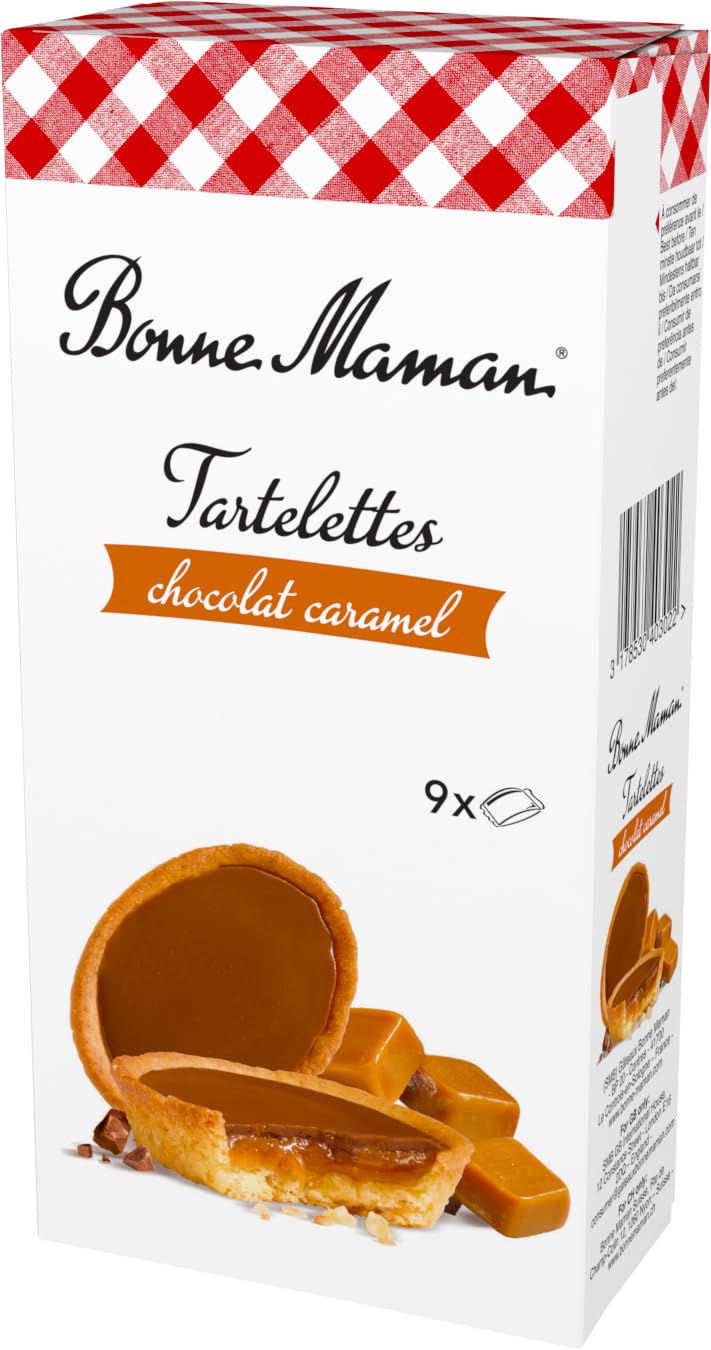 Bonne Maman - Tartelettes Chocolat Caramel, 135g (Pack of 5)
