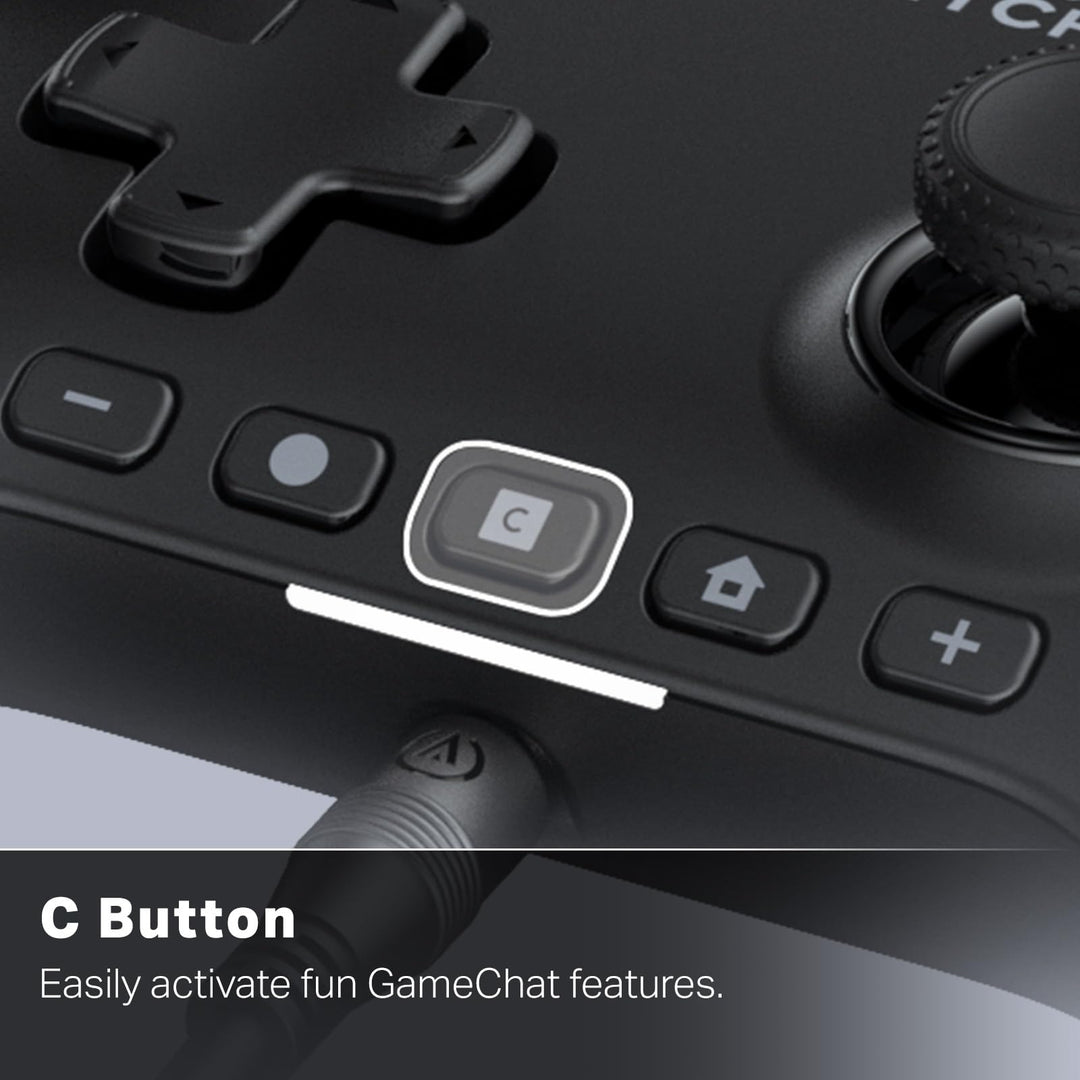 PowerA Advantage Wired Controller for Nintendo Switch 2 - Black, Hall Effect Sticks, Mappable Buttons, C Button, On-board Audio Controls