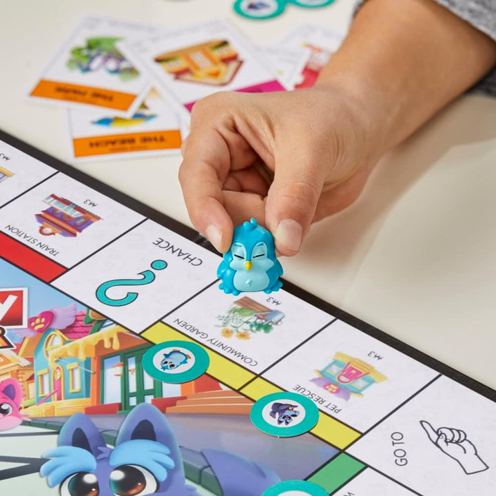 Monopoly Junior Board Game, 2-Sided Gameboard, 2 Games in 1