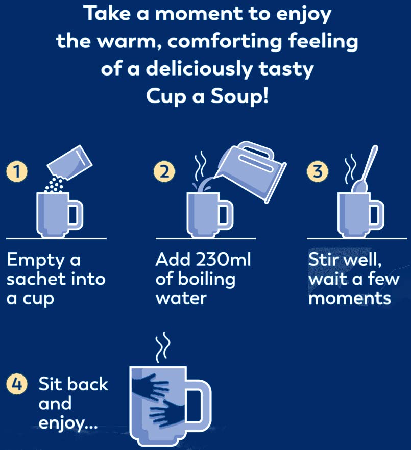 Batchelors - Cup a Soup Tomato & Vegetable with Croutons Instant Soup Sachets, 4 Pack 3