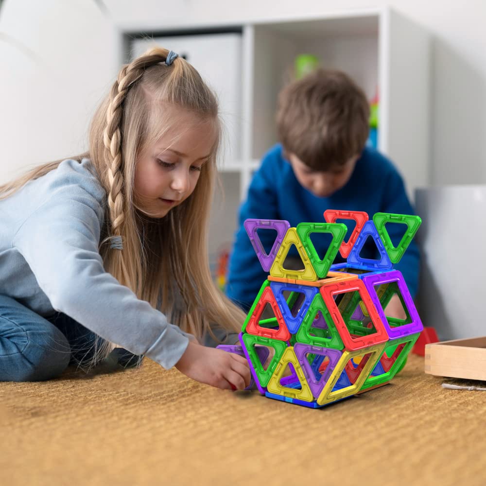 Desire Deluxe Magnetic Building Blocks 30pc Construction Set for Kids Ages 3-9 7
