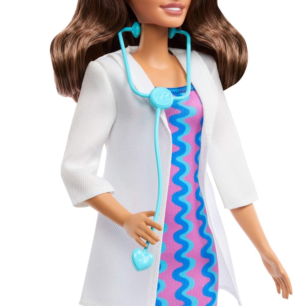 Barbie Careers Doctor Doll - Role Play Toy with Removable Coat & Stethoscope for Kids 3+ 9