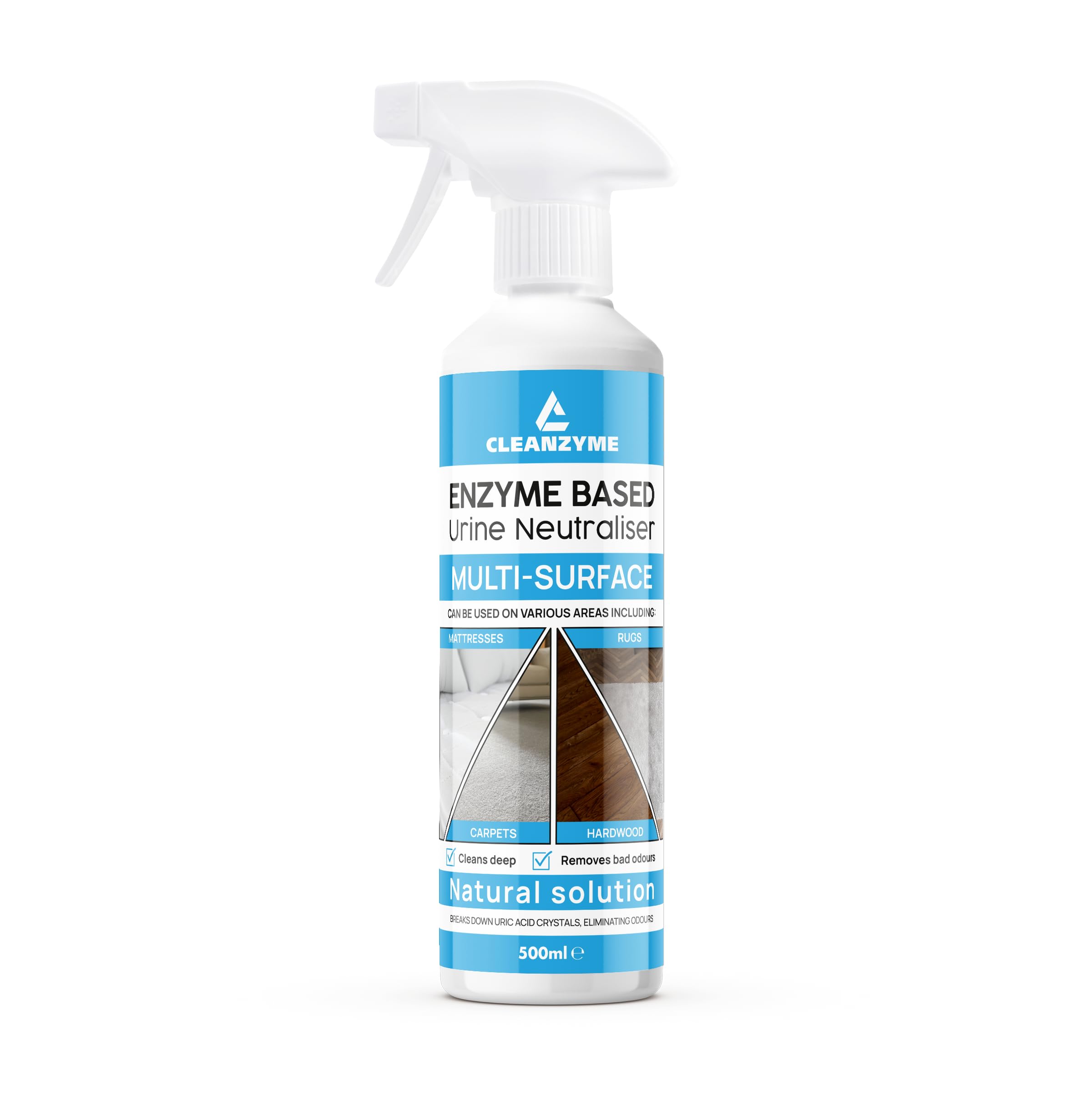 Cleanzyme Urine Odour Neutraliser - Enzyme Formula for Spots & Stains | 500ml 1