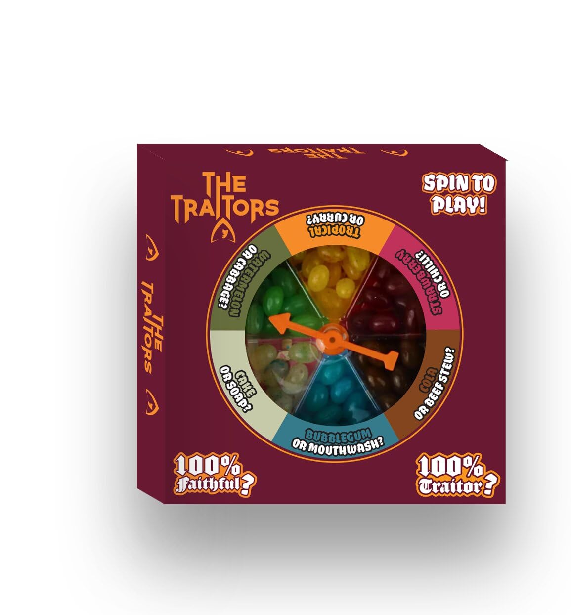The Traitors Jellybean Spinner Game - Assorted Flavours, 100g 1