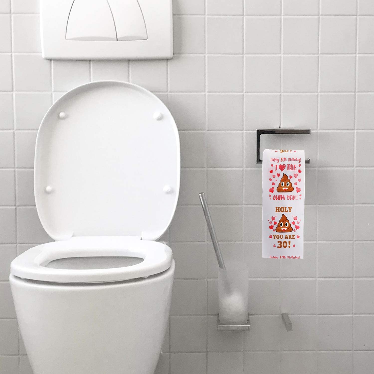 AOZITA Funny Prank Toilet Paper Roll - 380 Sheets, 3-Ply, Gag Gift for 30th Birthday | Pack of 1 Roll 4
